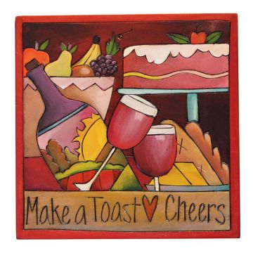 Make a Toast Cheers Plaque