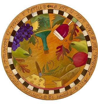 Purple Grapes Food & Wine Lazy Susan