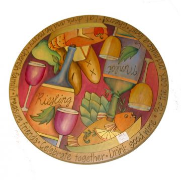 Riesling and Merlot Wine & Food Lazy Susan
