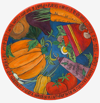 Salad, Eggplant & Pumpkins Lazy Susan