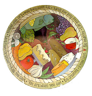 Dessert, Fruit & Veggie Rope Border Lazy Susan