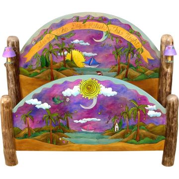 Sticks King-Bed Violet Sunset