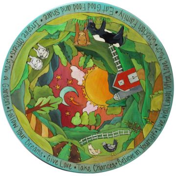 Special Summer Landscape Farm Lazy Susan