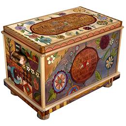 Sticks Painted Wood Chests